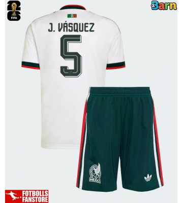 Mexiko Johan Vasquez #5 Bortatröja Barn VM 2026 Kortärmad (+ Korta byxor)